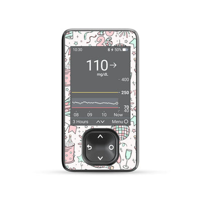 Cheers to '26 Dexcom G7 and G6 Touchscreen Receiver Sticker - Pump Peelz Cheers to '26 Dexcom G7 and G6 Touchscreen Receiver Sticker - Pump Peelz