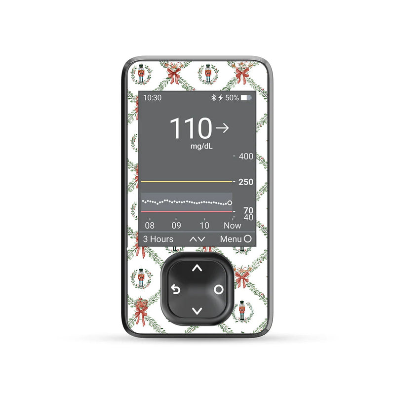 Nutcracker Noel Dexcom G7 and G6 Touchscreen Receiver Sticker - Pump Peelz Nutcracker Noel Dexcom G7 and G6 Touchscreen Receiver Sticker - Pump Peelz