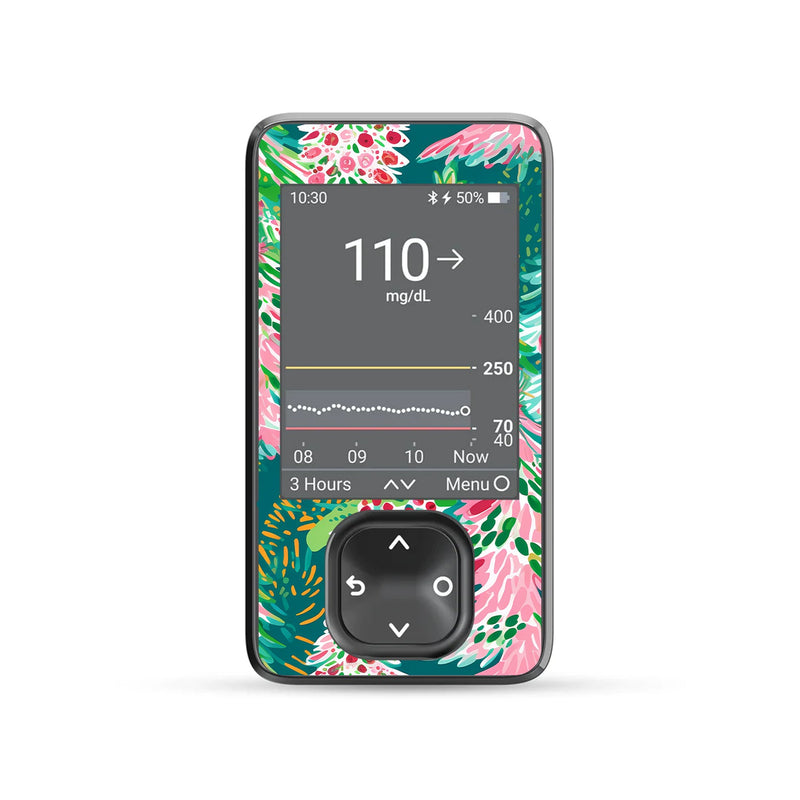 Festive Forest Dexcom G7 and G6 Touchscreen Receiver Sticker - Pump Peelz Festive Forest Dexcom G7 and G6 Touchscreen Receiver Sticker - Pump Peelz