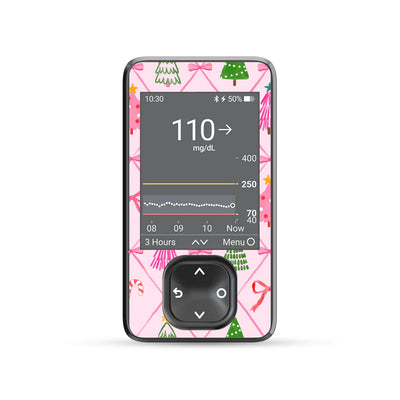 Coquette Christmas Dexcom G7 and G6 Touchscreen Receiver Sticker - Pump Peelz Coquette Christmas Dexcom G7 and G6 Touchscreen Receiver Sticker - Pump Peelz