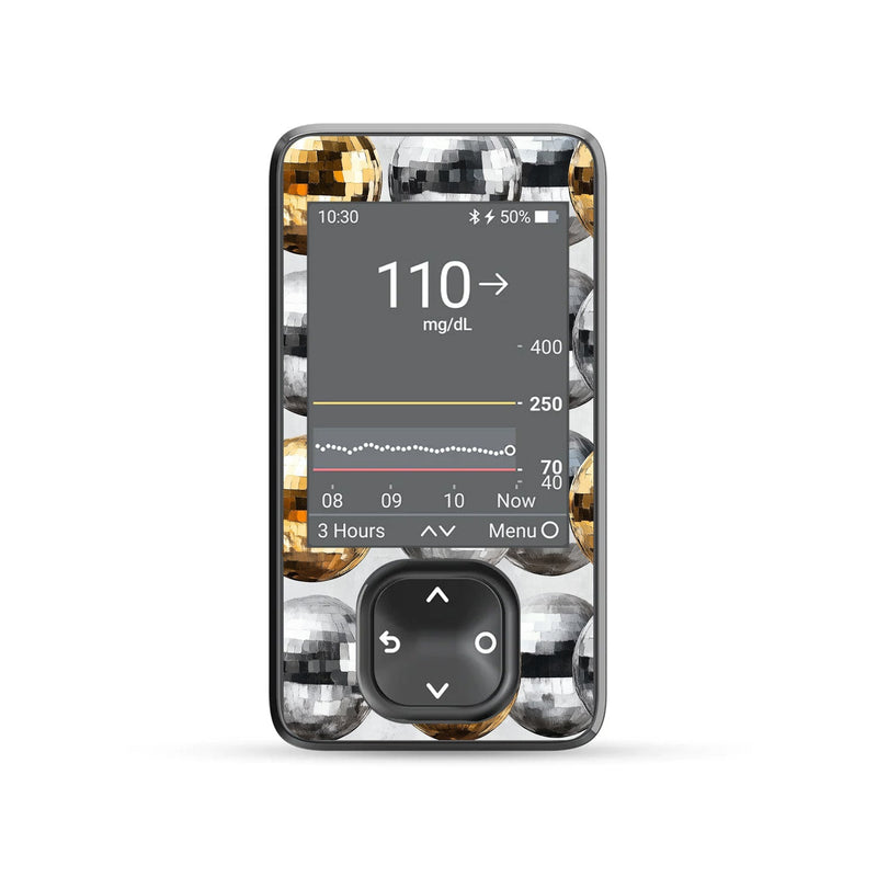 Disco Balls DEXCOM G7 and G6 Touchscreen Receiver Sticker Disco Balls DEXCOM G7 and G6 Touchscreen Receiver Sticker