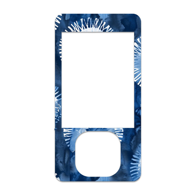 Monochrome Blue Tie Dye DEXCOM G7 and G6 Touchscreen Receiver Sticker Monochrome Blue Tie Dye DEXCOM G7 and G6 Touchscreen Receiver Sticker