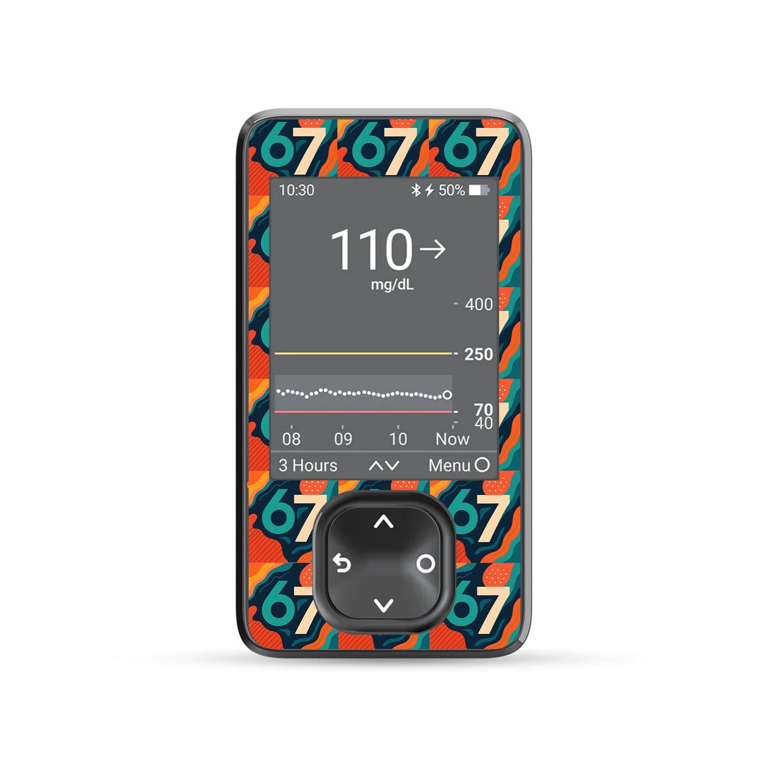 6/7 Dexcom G7 and G6 Touchscreen Receiver Sticker - Pump Peelz 6/7 Dexcom G7 and G6 Touchscreen Receiver Sticker - Pump Peelz