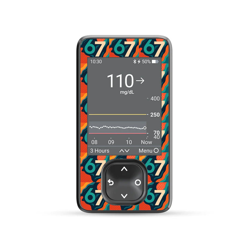 6/7 Dexcom G7 and G6 Touchscreen Receiver Sticker - Pump Peelz 6/7 Dexcom G7 and G6 Touchscreen Receiver Sticker - Pump Peelz