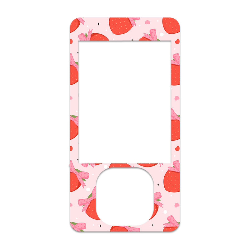 Strawberry Kisses Dexcom G7 and G6 Touchscreen Receiver Sticker - Pump Peelz Strawberry Kisses Dexcom G7 and G6 Touchscreen Receiver Sticker - Pump Peelz