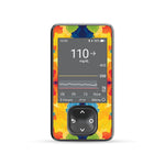 Bright Tie Dye DEXCOM G7 and G6 Touchscreen Receiver Sticker Bright Tie Dye DEXCOM G7 and G6 Touchscreen Receiver Sticker