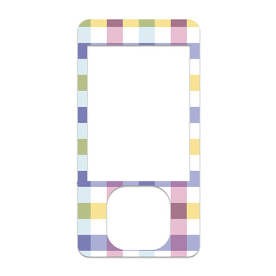 Spring Plaid DEXCOM G7 and G6 Touchscreen Receiver Sticker Spring Plaid DEXCOM G7 and G6 Touchscreen Receiver Sticker