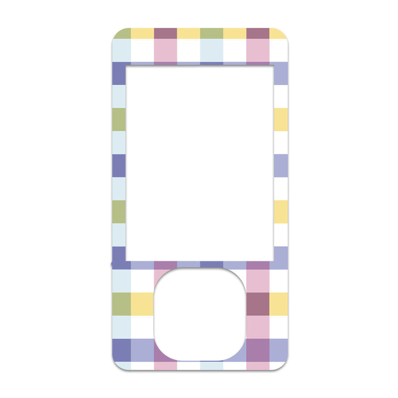 Spring Plaid DEXCOM G7 and G6 Touchscreen Receiver Sticker Spring Plaid DEXCOM G7 and G6 Touchscreen Receiver Sticker