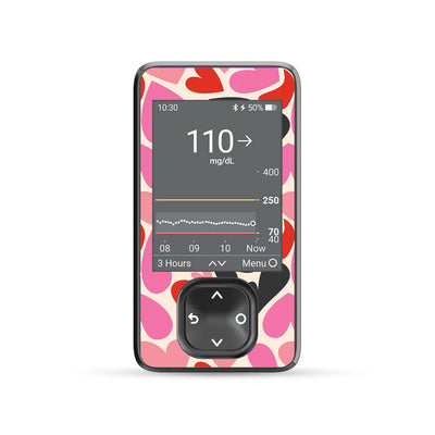 Heartbreaker Dexcom G7 and G6 Touchscreen Receiver Sticker - Pump Peelz Heartbreaker Dexcom G7 and G6 Touchscreen Receiver Sticker - Pump Peelz