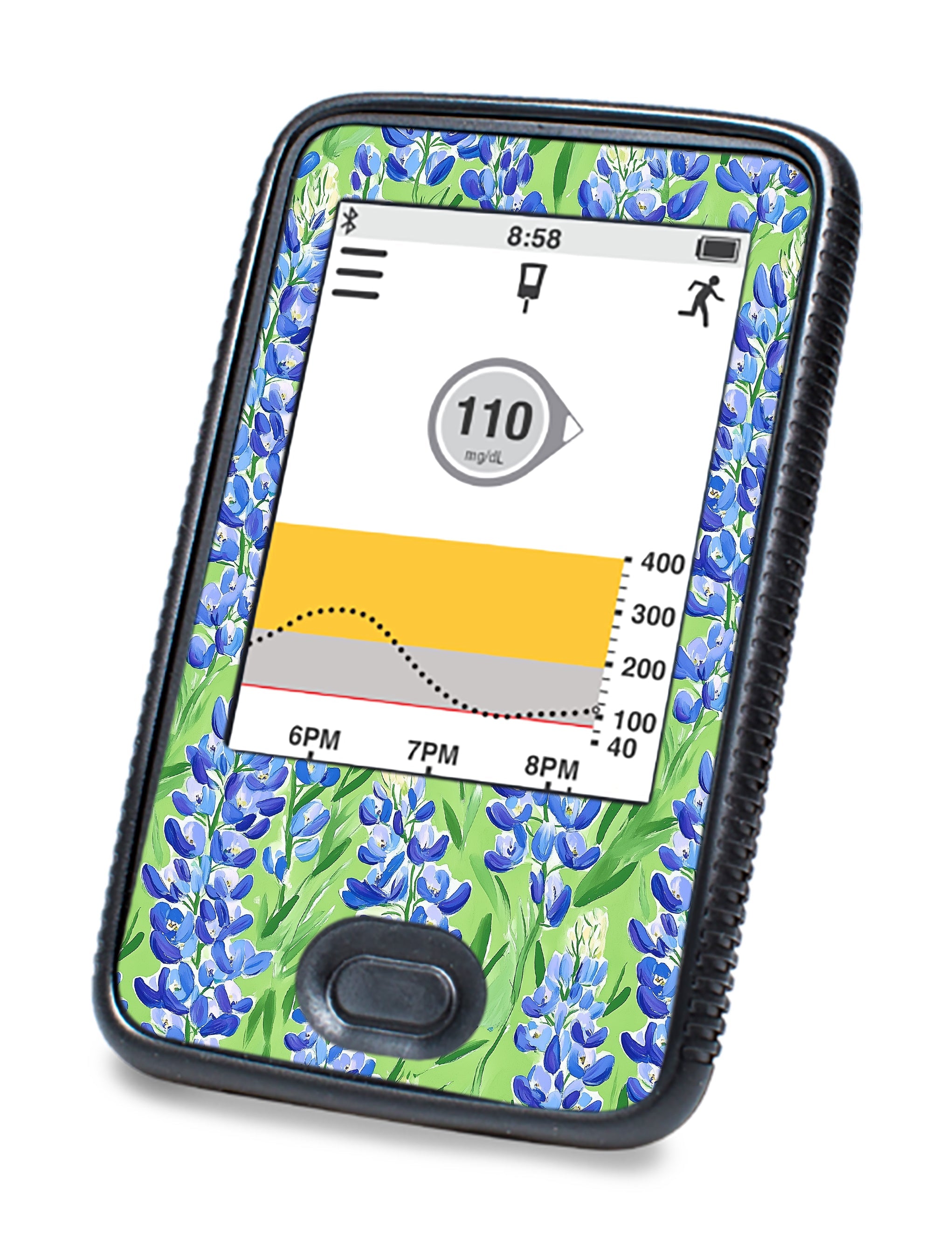 Blue Blooms DEXCOM G6 Touchscreen Receiver Blue Blooms DEXCOM G6 Touchscreen Receiver