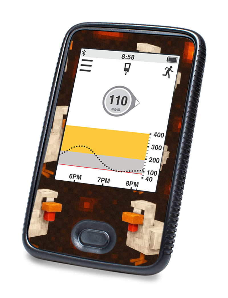 Inferno Chicken Dexcom G6 Touchscreen Receiver Sticker - Pump Peelz Inferno Chicken Dexcom G6 Touchscreen Receiver Sticker - Pump Peelz