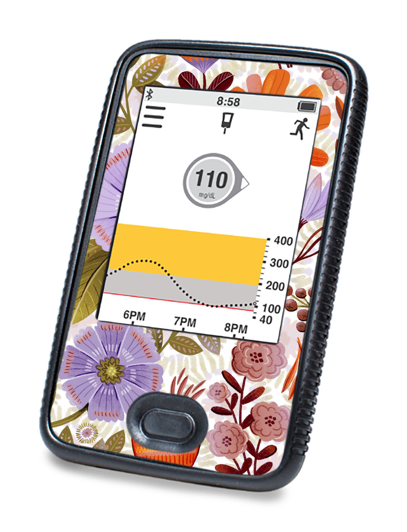 Autumn Meadow Dexcom G6 Touchscreen Receiver Sticker - Pump Peelz Autumn Meadow Dexcom G6 Touchscreen Receiver Sticker - Pump Peelz