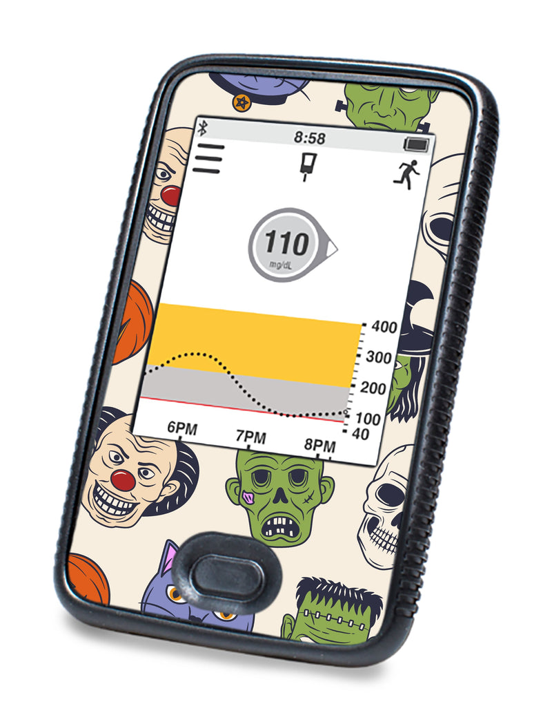 Monster Mash Dexcom G6 Touchscreen Receiver Sticker - Pump Peelz Monster Mash Dexcom G6 Touchscreen Receiver Sticker - Pump Peelz