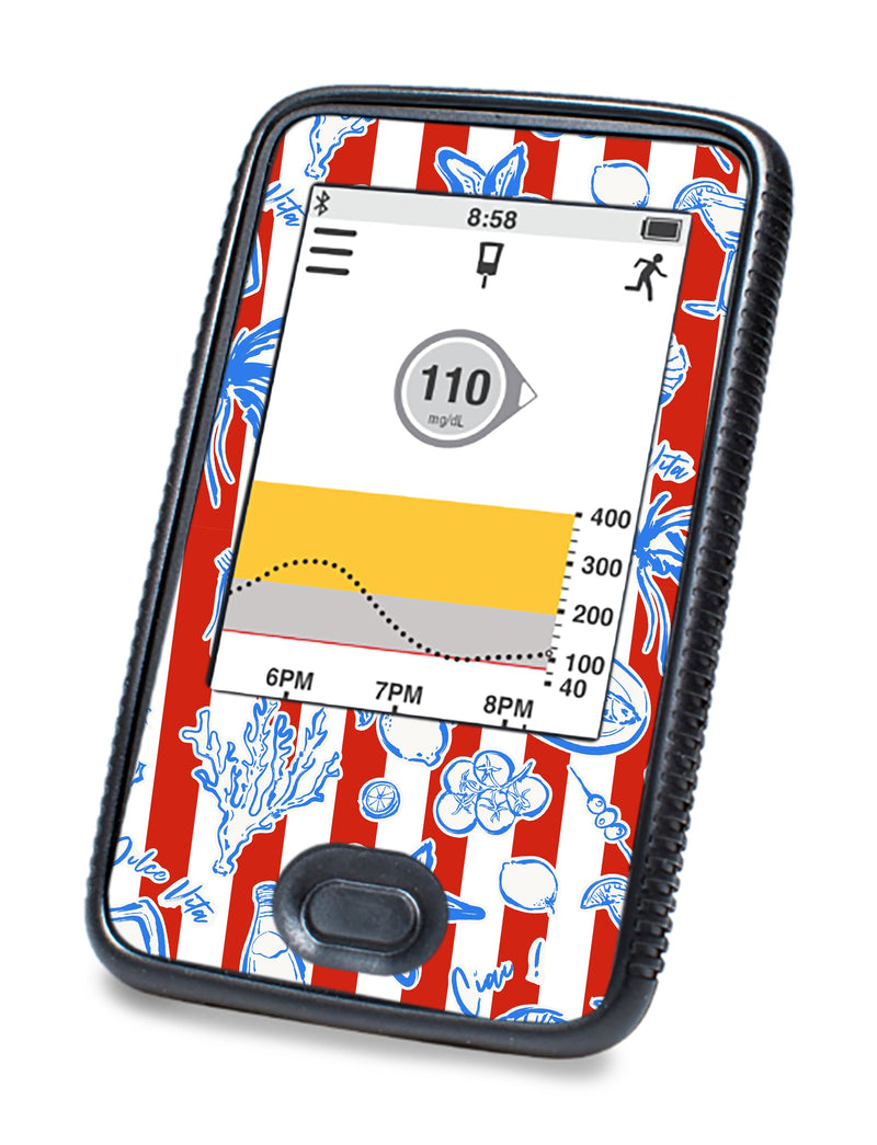 Spritz Parade Dexcom G6 Touchscreen Receiver Sticker - Pump Peelz Spritz Parade Dexcom G6 Touchscreen Receiver Sticker - Pump Peelz