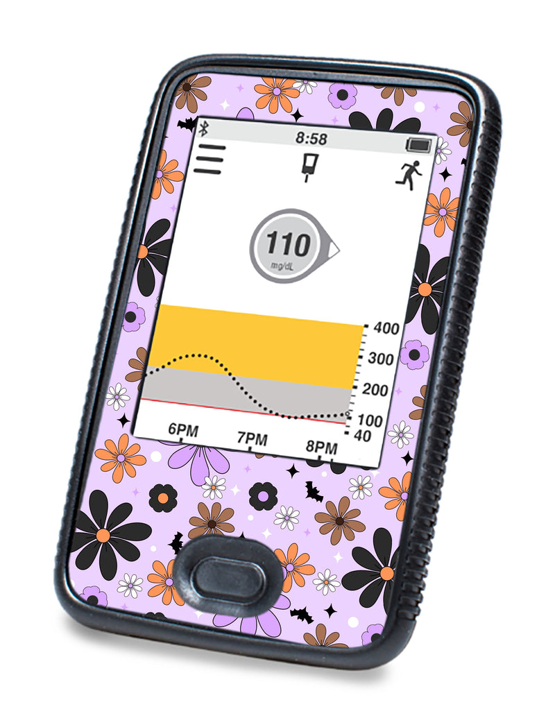 Batty Blooms Dexcom G6 Touchscreen Receiver Sticker - Pump Peelz Batty Blooms Dexcom G6 Touchscreen Receiver Sticker - Pump Peelz