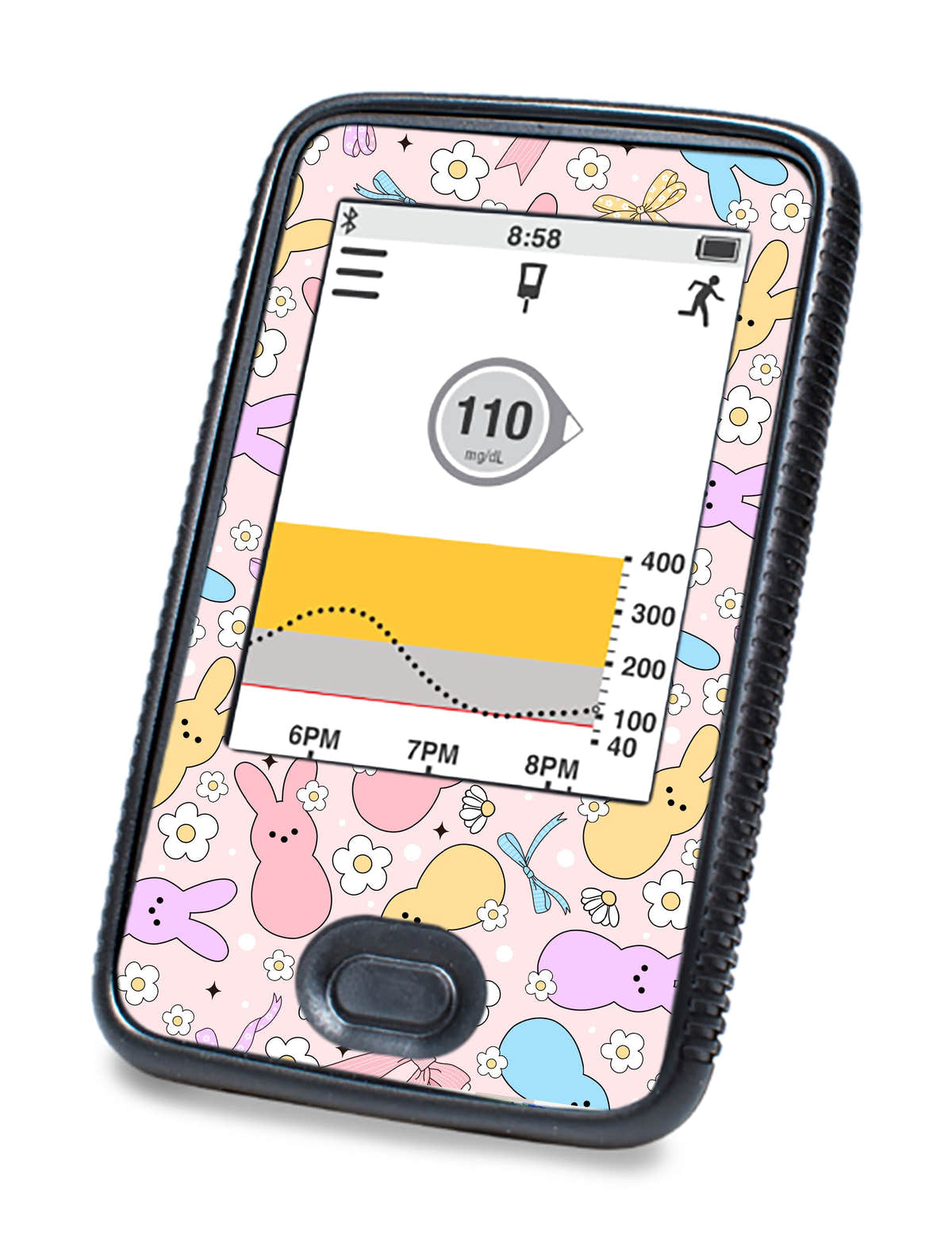 Hoppy Spring Dexcom G6 Touchscreen Receiver Sticker - Pump Peelz Hoppy Spring Dexcom G6 Touchscreen Receiver Sticker - Pump Peelz