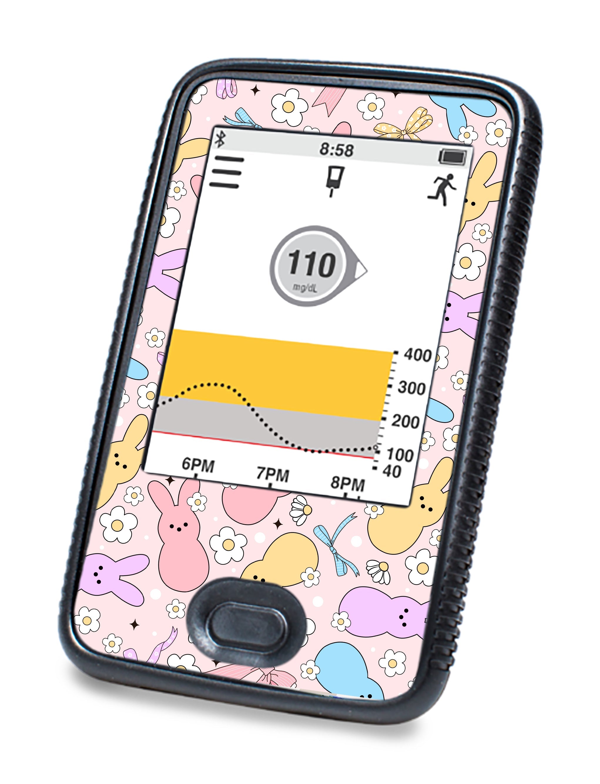Hoppy Spring Dexcom G6 Touchscreen Receiver Sticker - Pump Peelz Hoppy Spring Dexcom G6 Touchscreen Receiver Sticker - Pump Peelz
