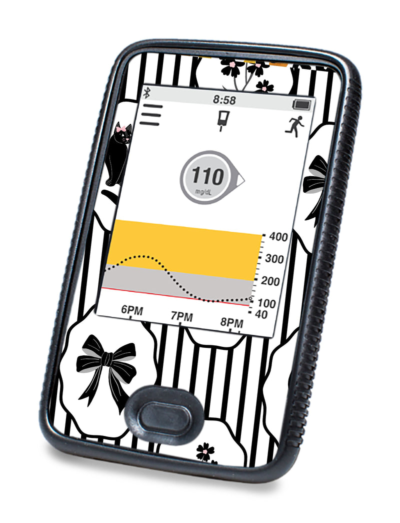Midnight Cat Dexcom G6 Touchscreen Receiver Sticker - Pump Peelz Midnight Cat Dexcom G6 Touchscreen Receiver Sticker - Pump Peelz