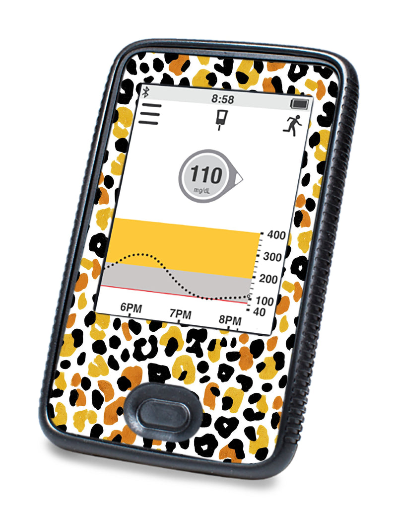 Golden Leopard Dexcom G6 Touchscreen Receiver Sticker - Pump Peelz Golden Leopard Dexcom G6 Touchscreen Receiver Sticker - Pump Peelz