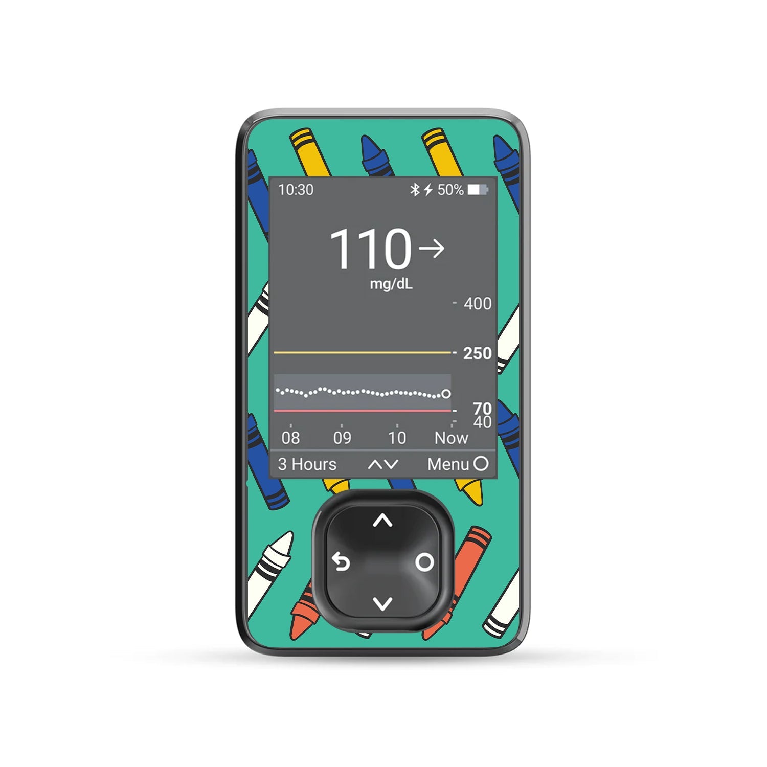 Crayon Pop Dexcom G7 Touchscreen Receiver Sticker - Pump Peelz Crayon Pop Dexcom G7 Touchscreen Receiver Sticker - Pump Peelz