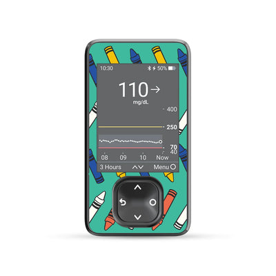 Crayon Pop Dexcom G7 Touchscreen Receiver Sticker - Pump Peelz Crayon Pop Dexcom G7 Touchscreen Receiver Sticker - Pump Peelz