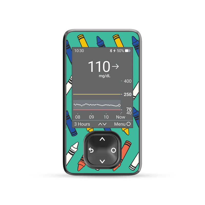 Crayon Pop Dexcom G7 Touchscreen Receiver Sticker - Pump Peelz Crayon Pop Dexcom G7 Touchscreen Receiver Sticker - Pump Peelz