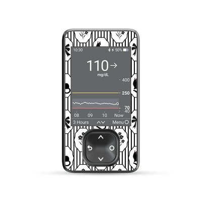 Midnight Cat Dexcom G7 Touchscreen Receiver Sticker - Pump Peelz Midnight Cat Dexcom G7 Touchscreen Receiver Sticker - Pump Peelz