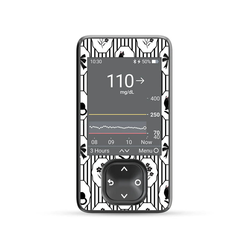 Midnight Cat Dexcom G7 Touchscreen Receiver Sticker - Pump Peelz Midnight Cat Dexcom G7 Touchscreen Receiver Sticker - Pump Peelz