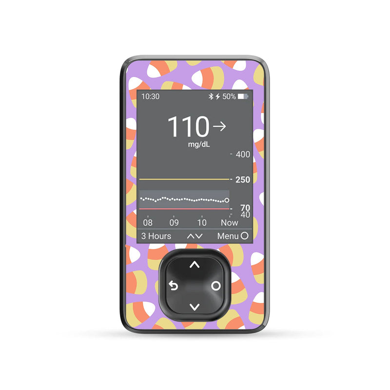 Candy Corn Dexcom G7 Touchscreen Receiver Sticker - Pump Peelz Candy Corn Dexcom G7 Touchscreen Receiver Sticker - Pump Peelz
