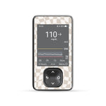 Creamy Check Dexcom G7 and G6 Touchscreen Receiver Sticker - Pump Peelz Creamy Check Dexcom G7 and G6 Touchscreen Receiver Sticker - Pump Peelz