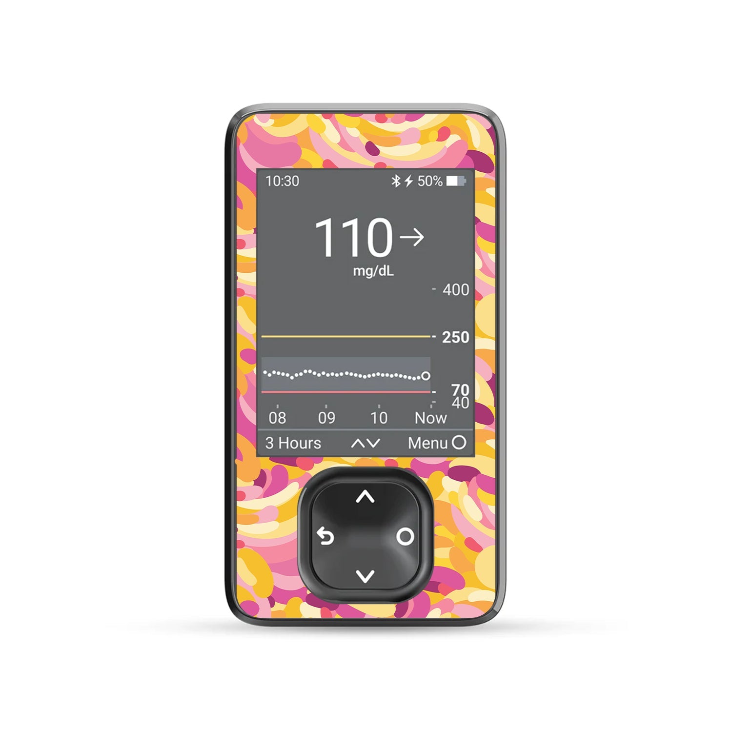 Jelly Swirl Dexcom G7 Touchscreen Receiver Sticker - Pump Peelz Jelly Swirl Dexcom G7 Touchscreen Receiver Sticker - Pump Peelz