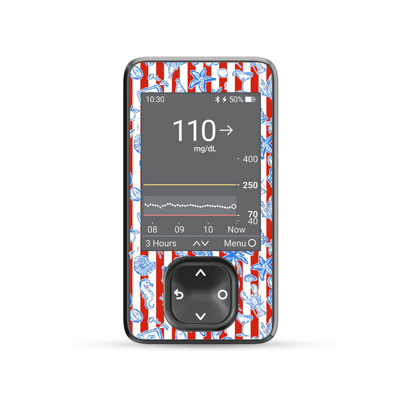 Spritz Parade Dexcom G7 Touchscreen Receiver Sticker - Pump Peelz Spritz Parade Dexcom G7 Touchscreen Receiver Sticker - Pump Peelz