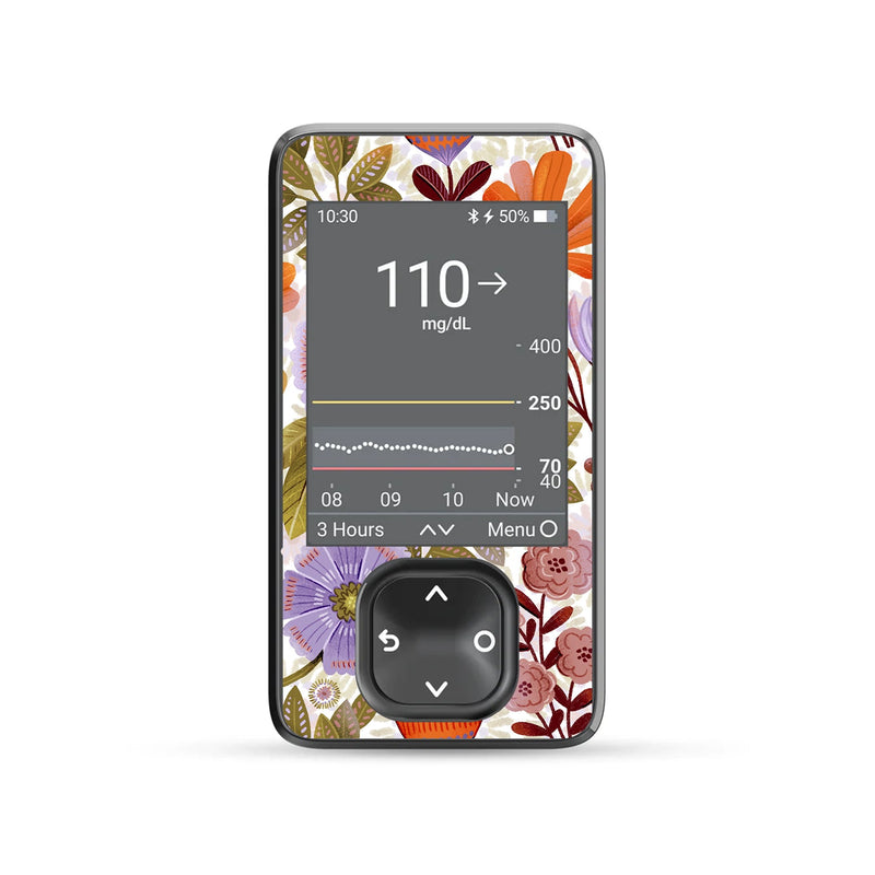 Autumn Meadow Dexcom G7 Touchscreen Receiver Sticker - Pump Peelz Autumn Meadow Dexcom G7 Touchscreen Receiver Sticker - Pump Peelz