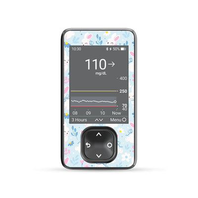 Sweet Bunnies Dexcom G7 Touchscreen Receiver Sticker - Pump Peelz Sweet Bunnies Dexcom G7 Touchscreen Receiver Sticker - Pump Peelz