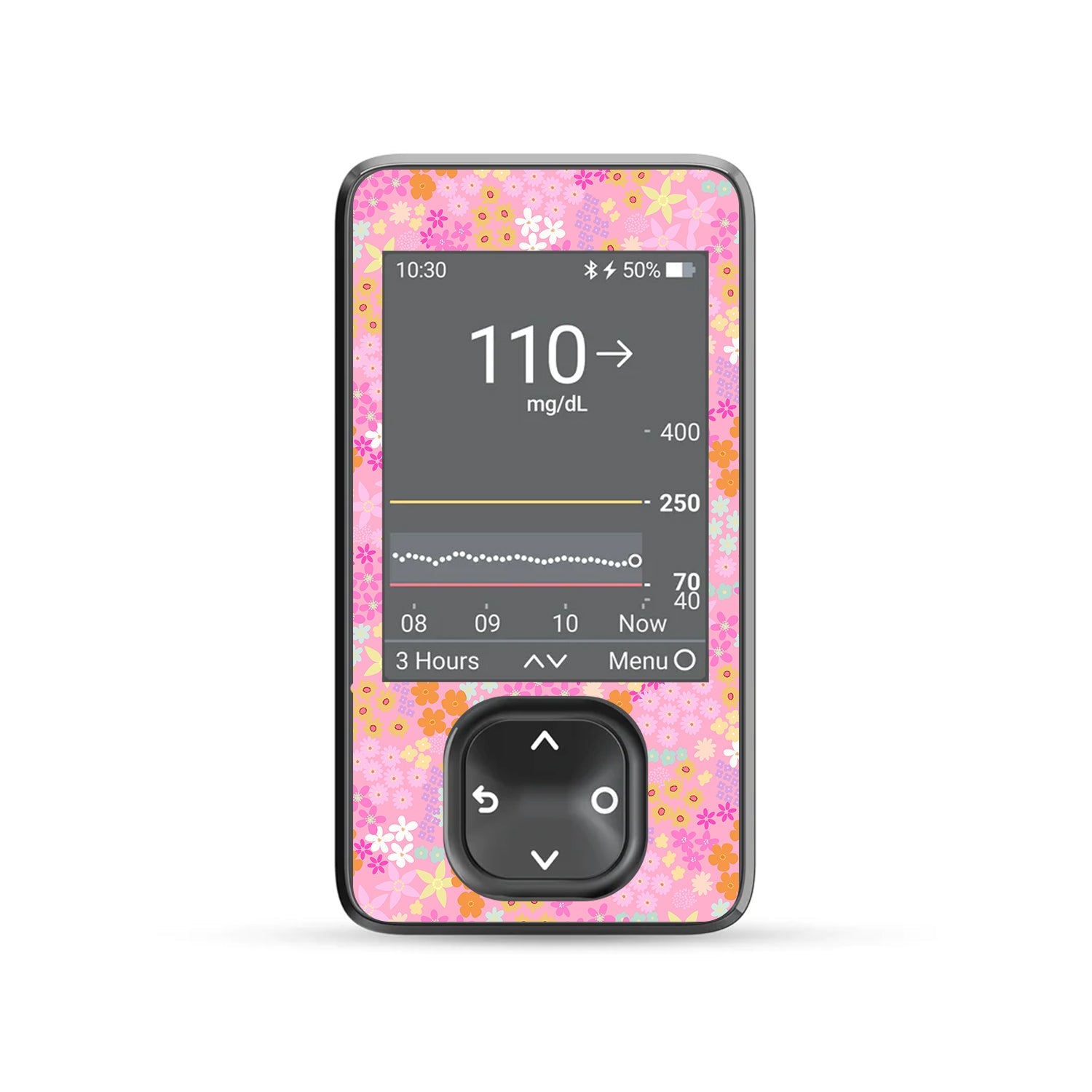 Pink Petals Dexcom G7 Touchscreen Receiver Sticker - Pump Peelz Pink Petals Dexcom G7 Touchscreen Receiver Sticker - Pump Peelz