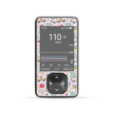 Tiny Scholar Dexcom G7 Touchscreen Receiver Sticker - Pump Peelz Tiny Scholar Dexcom G7 Touchscreen Receiver Sticker - Pump Peelz