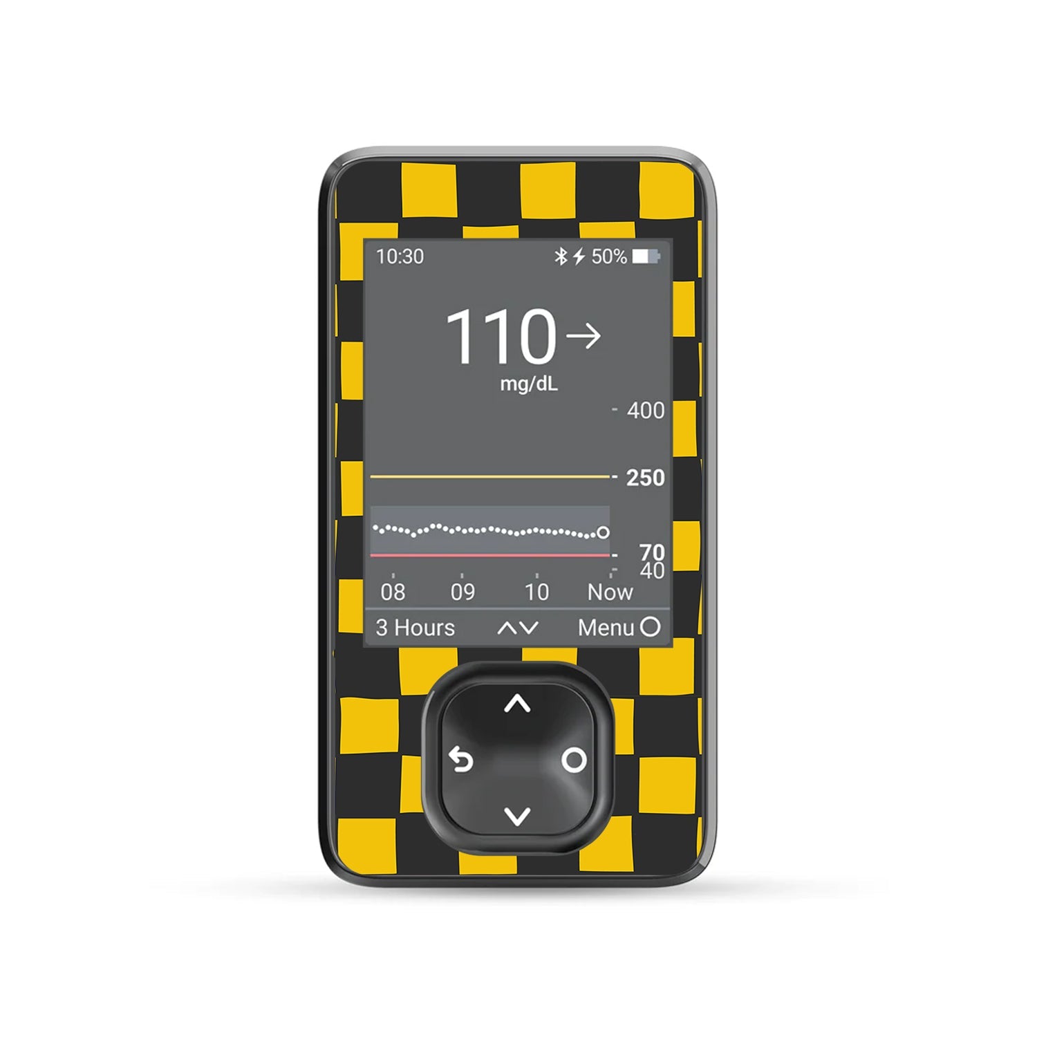 Charlie Check Dexcom G7 Touchscreen Receiver Sticker - Pump Peelz Charlie Check Dexcom G7 Touchscreen Receiver Sticker - Pump Peelz