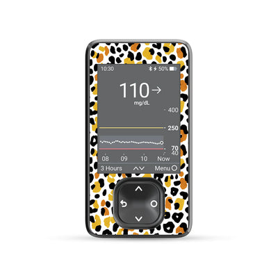 Golden Leopard Dexcom G7 Touchscreen Receiver Sticker - Pump Peelz Golden Leopard Dexcom G7 Touchscreen Receiver Sticker - Pump Peelz