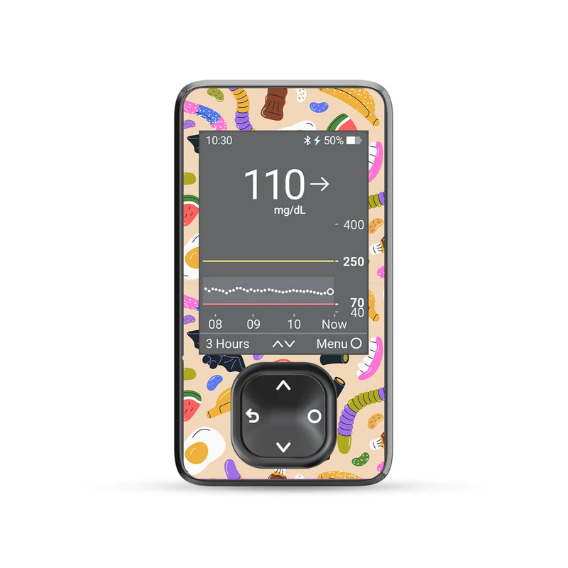 Candy Chaos Dexcom G7 Touchscreen Receiver Sticker - Pump Peelz Candy Chaos Dexcom G7 Touchscreen Receiver Sticker - Pump Peelz