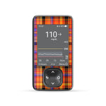 Pumpkin Plaid Dexcom G7 Touchscreen Receiver Sticker - Pump Peelz Pumpkin Plaid Dexcom G7 Touchscreen Receiver Sticker - Pump Peelz