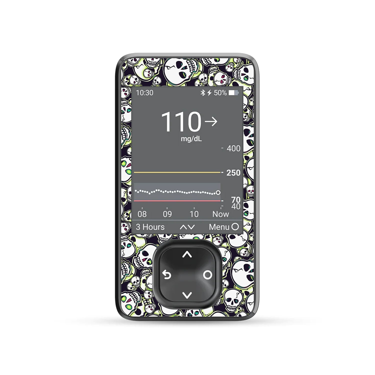 Bone Glow Dexcom G7 Touchscreen Receiver Sticker - Pump Peelz Bone Glow Dexcom G7 Touchscreen Receiver Sticker - Pump Peelz