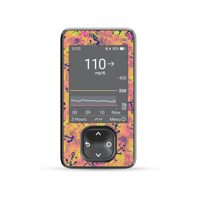Electric Island Dexcom G7 Touchscreen Receiver Sticker - Pump Peelz Electric Island Dexcom G7 Touchscreen Receiver Sticker - Pump Peelz