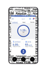 #Diabetes Sticker for Omnipod DASH® PDM – Pump Peelz #Diabetes Sticker for Omnipod DASH® PDM – Pump Peelz