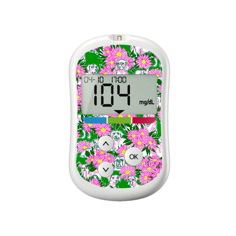 Dogs and Daisies for OneTouch Verio Flex Glucometer Dogs and Daisies for OneTouch Verio Flex Glucometer