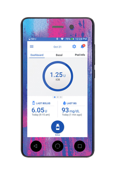 Dreamscape Sticker for Omnipod DASH® PDM – Pump Peelz Dreamscape Sticker for Omnipod DASH® PDM – Pump Peelz