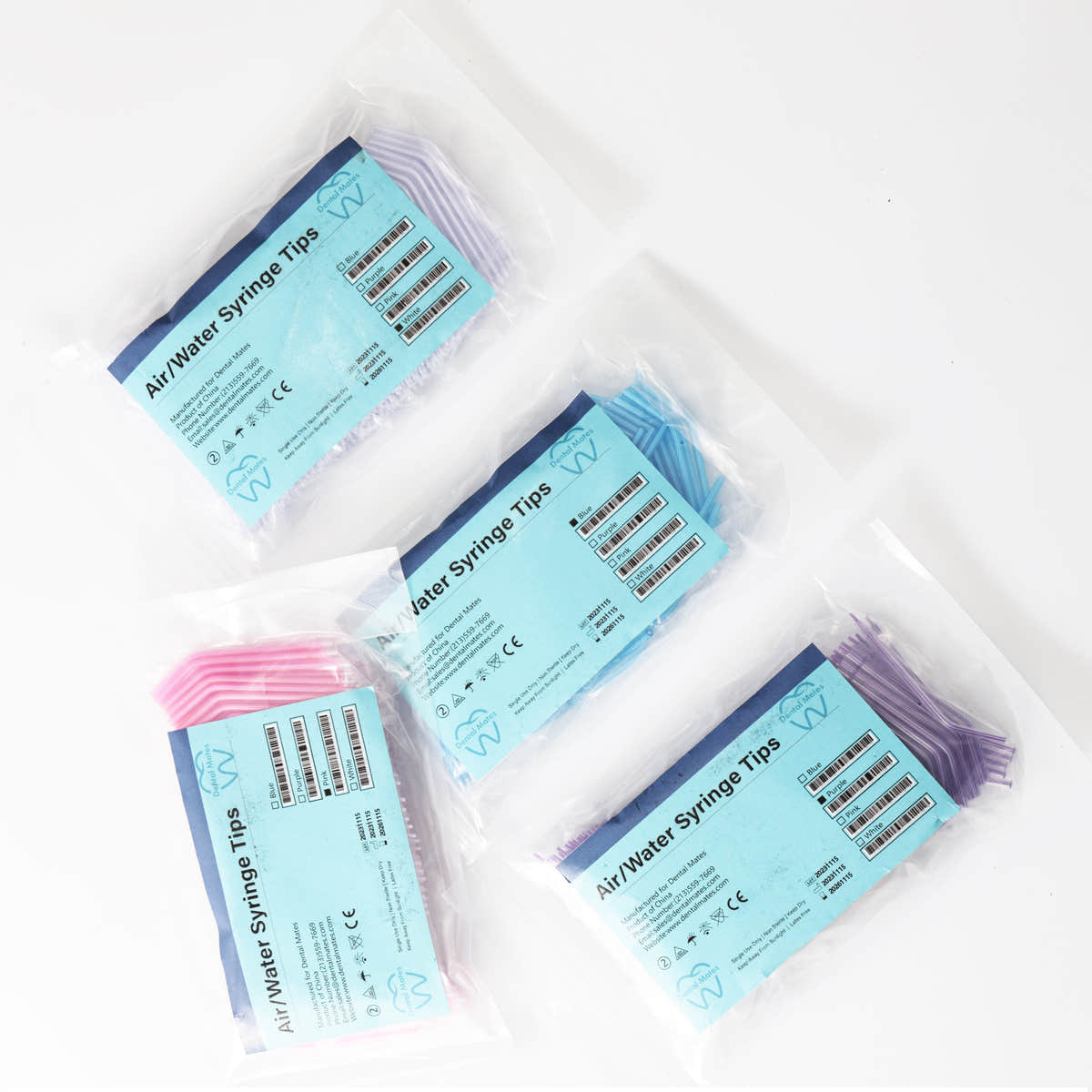Clear Air/Water syringe tips 250pcs per pack Clear Air/Water syringe tips 250pcs per pack
