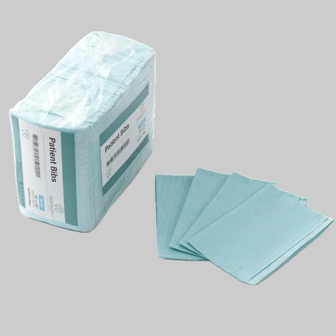 3 Layered Patient Bibs 13"x18" Great Quality and Very Durable 3 Layered Patient Bibs 13"x18" Great Quality and Very Durable