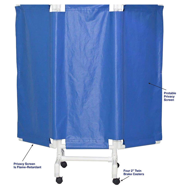 MJM International 7003-2TW Portable privacy screen, 3-panel: panel size: 21.25" W x 51" H w/ 2" Twin nylon casters MJM International 7003-2TW Portable privacy screen, 3-panel: panel size: 21.25" W x 51" H w/ 2" Twin nylon casters