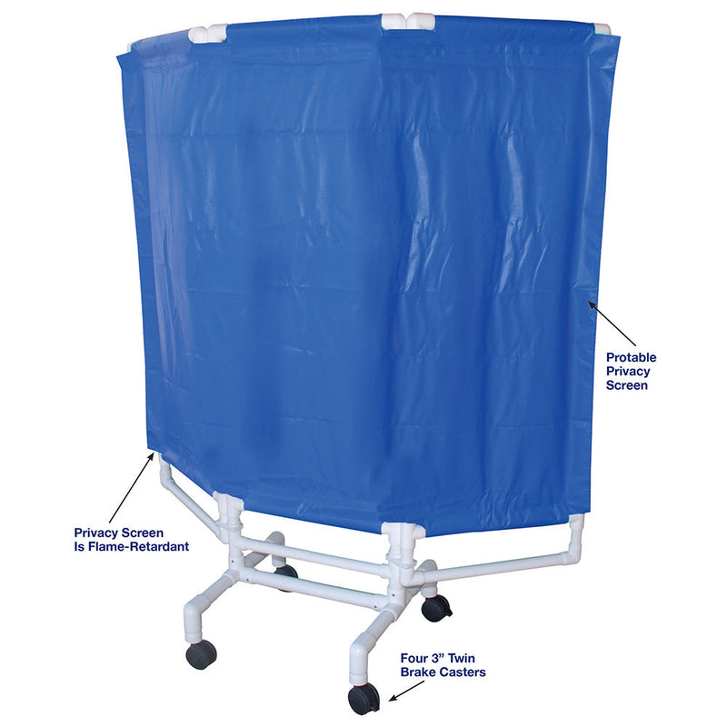 MJM International 7003-3TW Portable privacy screen, 3-panel: panel size: 21.25" W x 51" H w/ 3" Twin nylon casters MJM International 7003-3TW Portable privacy screen, 3-panel: panel size: 21.25" W x 51" H w/ 3" Twin nylon casters