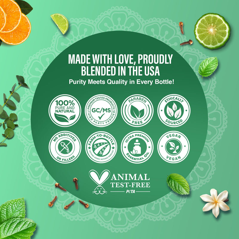 6 Essential Oil Blends Set, 10 ML 6 Essential Oil Blends Set, 10 ML